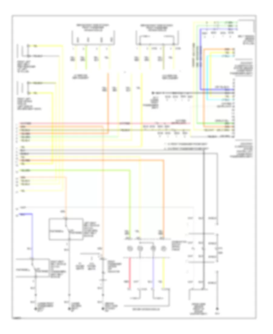 Supplemental Restraints Wiring Diagram (2 of 2) for Nissan Pathfinder LE 2010