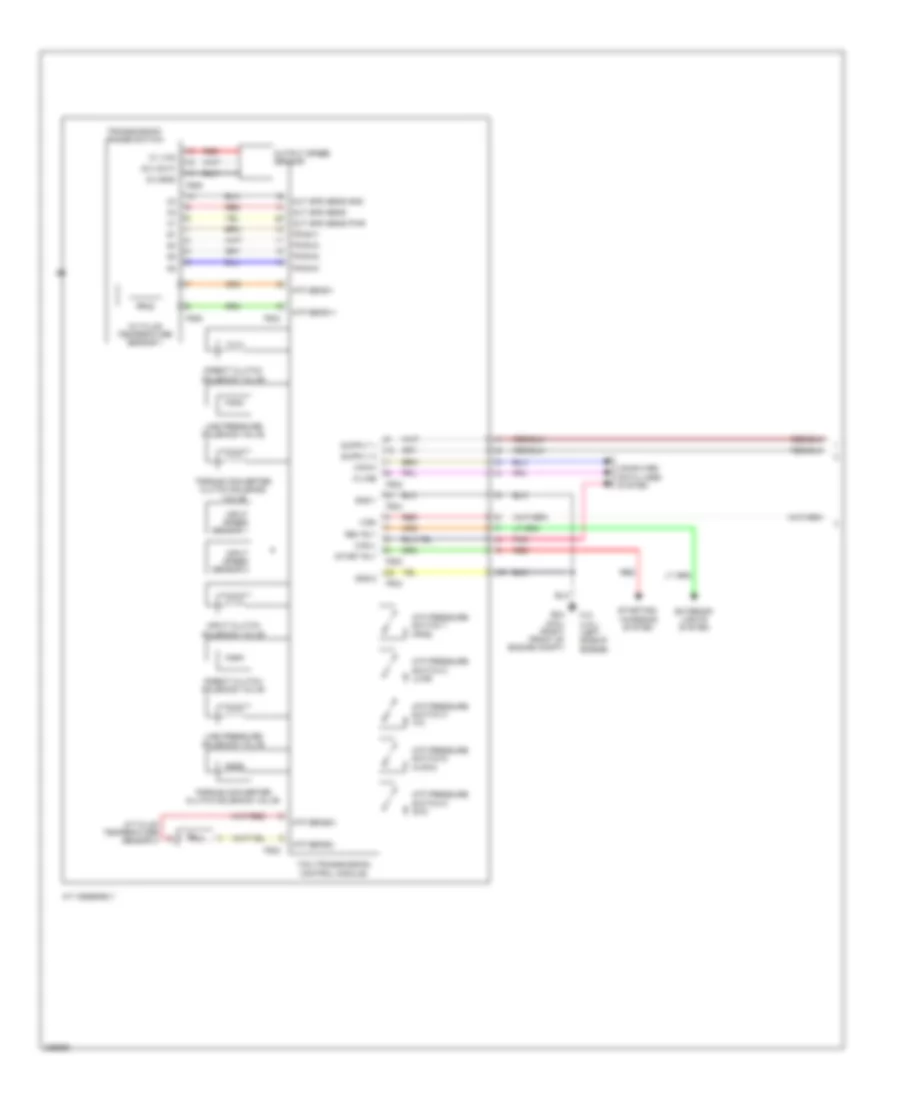 A T Wiring Diagram 1 of 2 for Nissan Pathfinder LE 2010