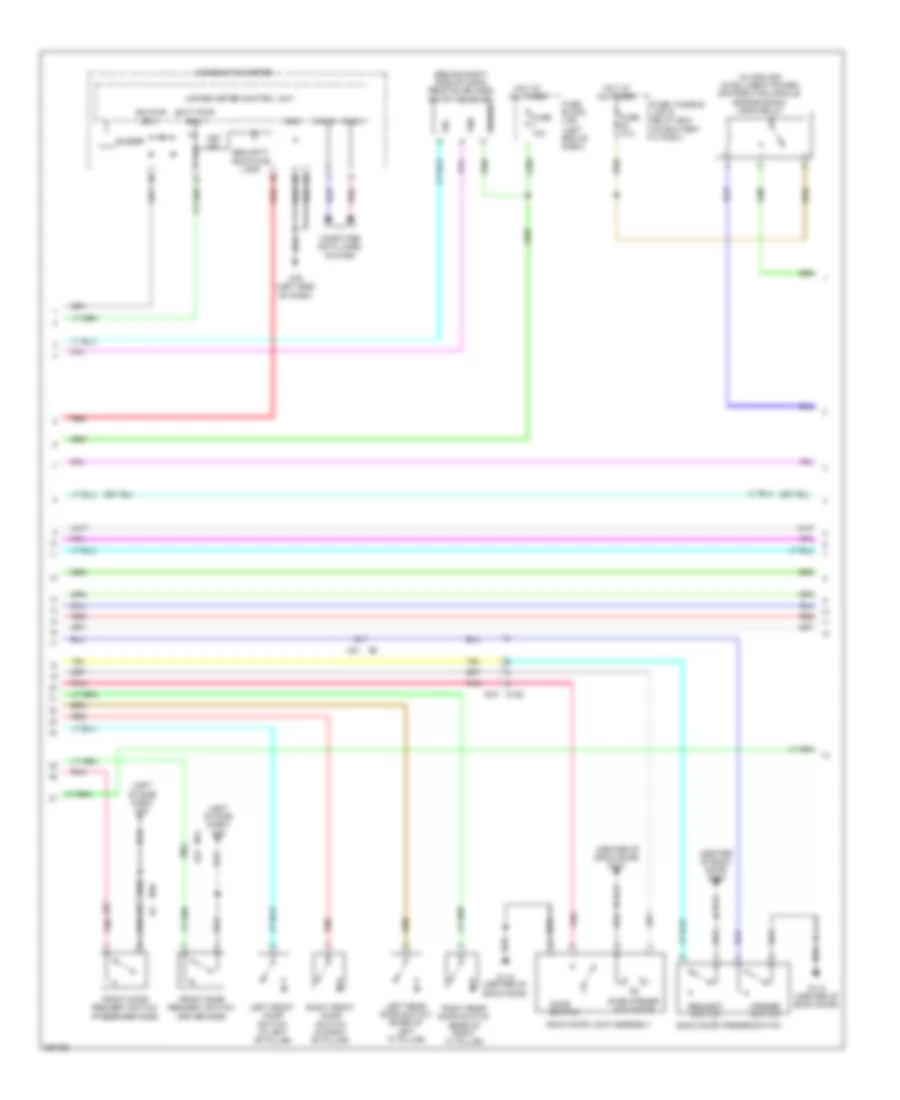 Forced Entry Wiring Diagram, with Intelligent Key Unit (2 of 3) for Nissan Juke S 2013