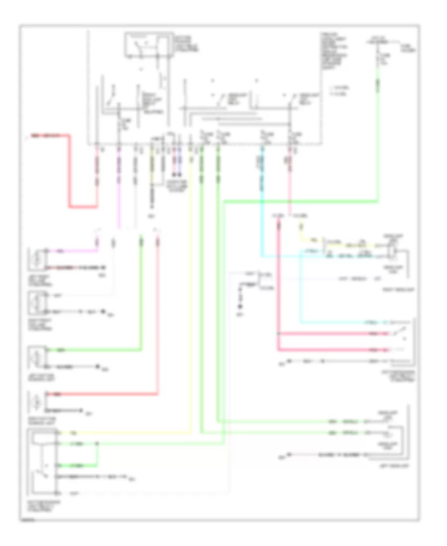 Headlights Wiring Diagram 2 of 2 for Nissan Juke S 2013