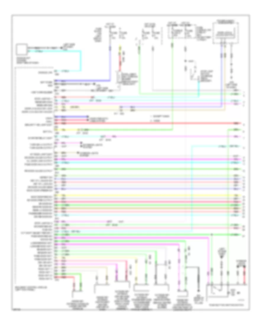 Power Door Locks Wiring Diagram with Intelligent Key Unit 1 of 3 for Nissan Juke S 2013