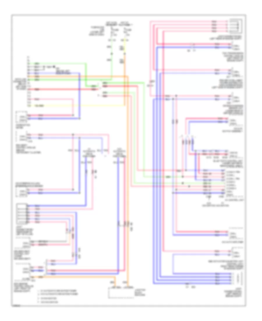 Computer Data Lines Wiring Diagram for Nissan Maxima S 2012