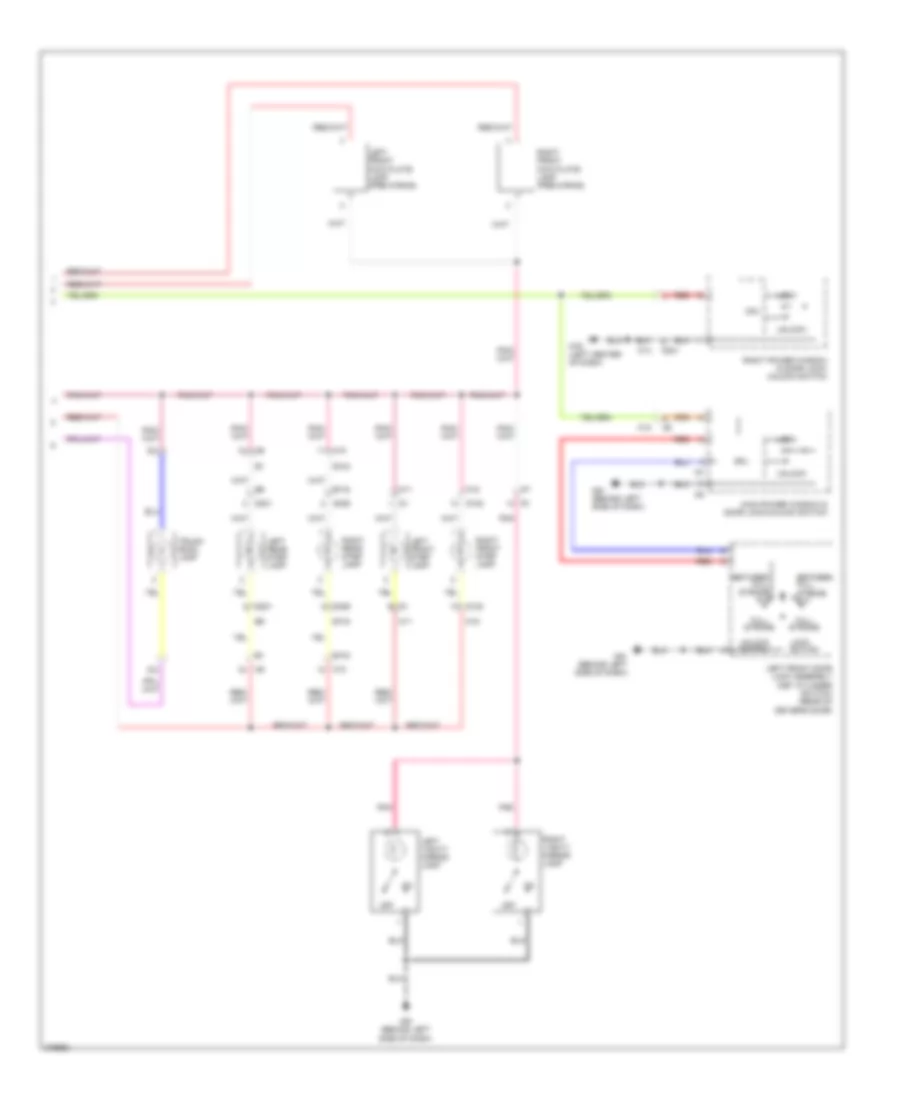 Courtesy Lamps Wiring Diagram 2 of 2 for Nissan Maxima S 2012