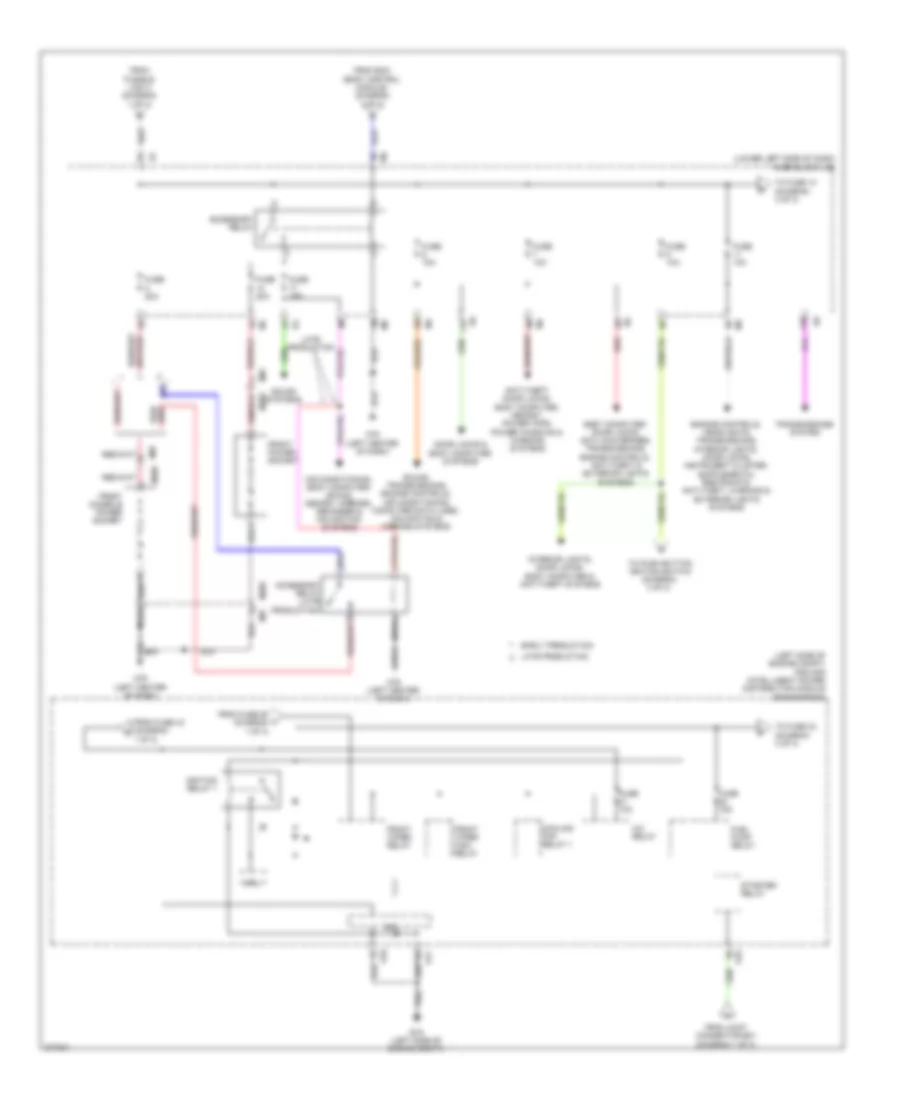 Power Distribution Wiring Diagram 2 of 3 for Nissan Maxima S 2012