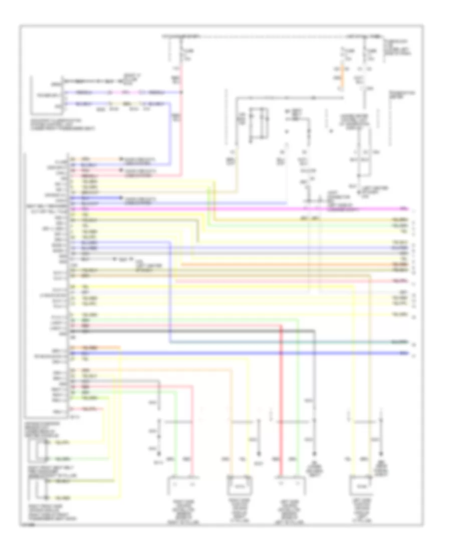 Supplemental Restraints Wiring Diagram 1 of 2 for Nissan Maxima S 2012