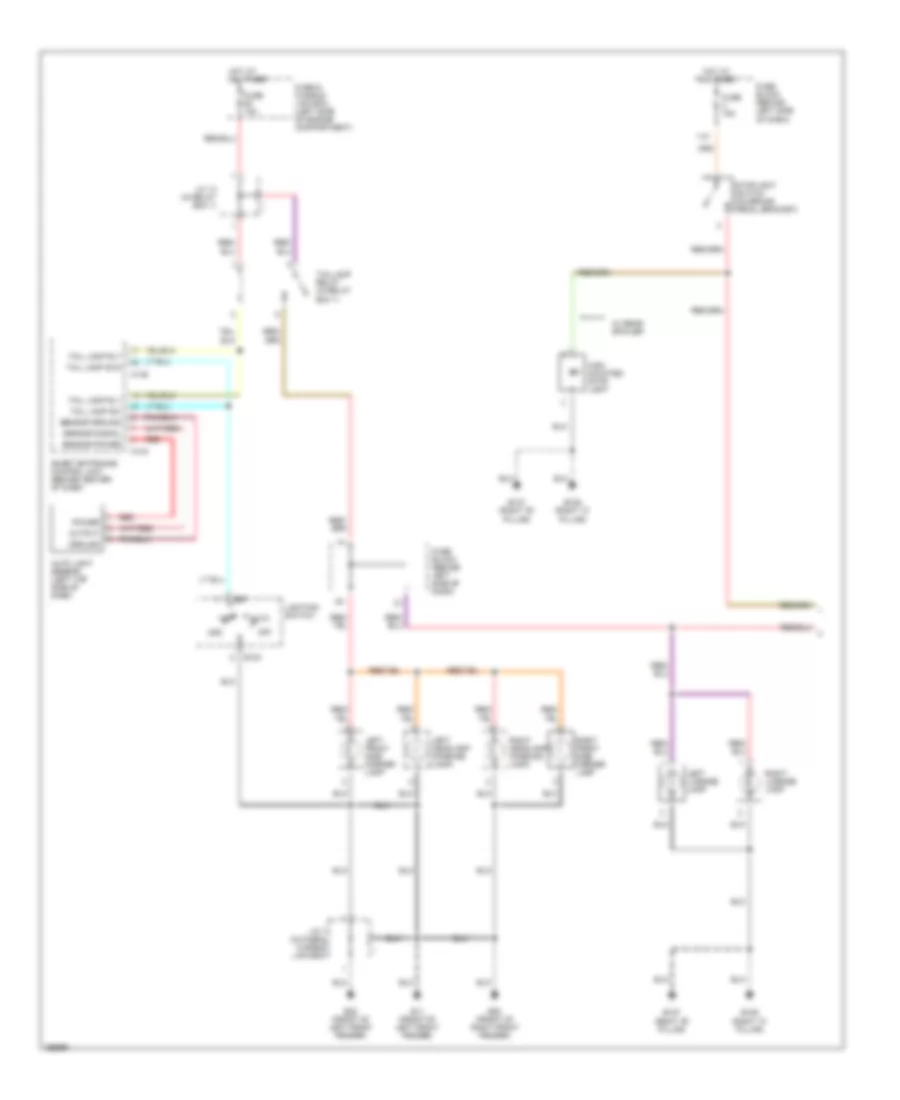 Exterior Lamps Wiring Diagram (1 of 2) for Nissan Maxima GLE 2002