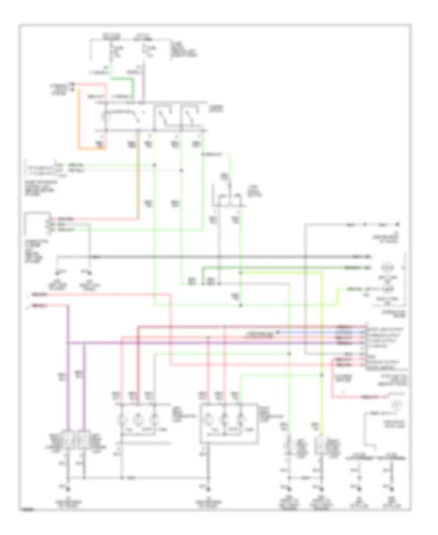 Exterior Lamps Wiring Diagram 2 of 2 for Nissan Maxima GLE 2002