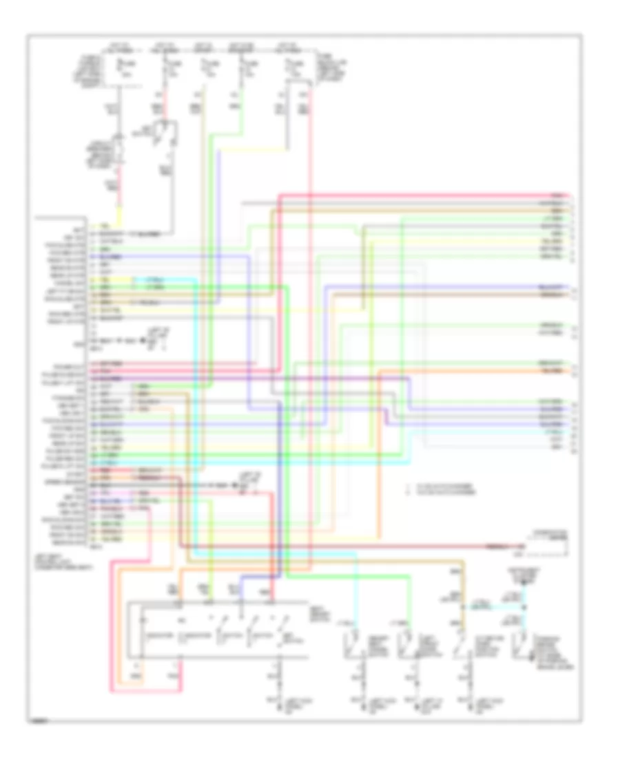 Memory Seat Wiring Diagram 1 of 2 for Nissan Maxima GLE 2002