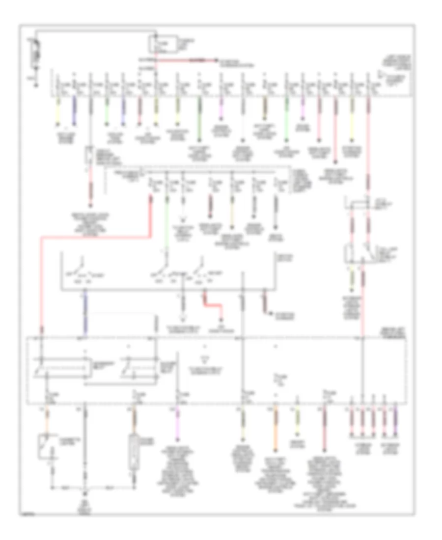 Power Distribution Wiring Diagram 1 of 2 for Nissan Maxima GLE 2002