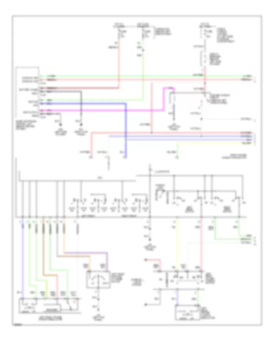Power Window Wiring Diagram 1 of 2 for Nissan Maxima GLE 2002