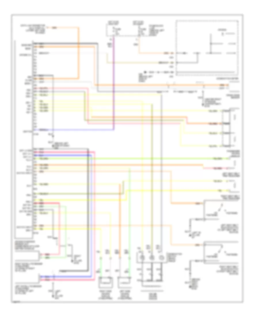 Supplemental Restraint Wiring Diagram for Nissan Maxima GLE 2002