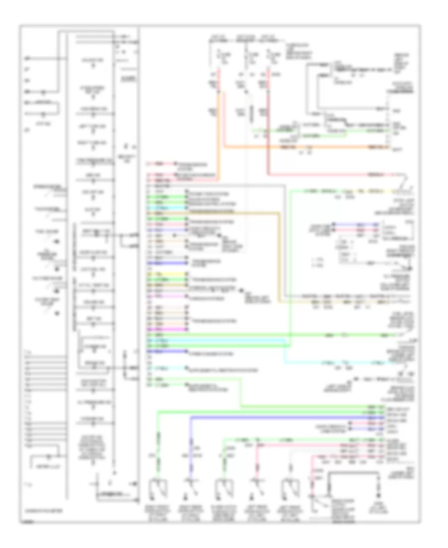Instrument Cluster Wiring Diagram for Nissan Pathfinder S 2010