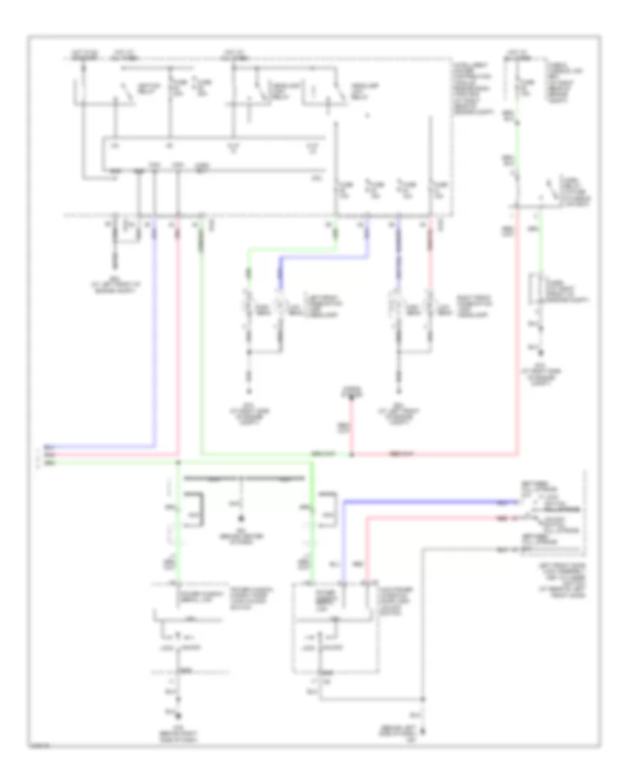 Forced Entry Wiring Diagram, Crew Cab (2 of 2) for Nissan Titan LE 2005