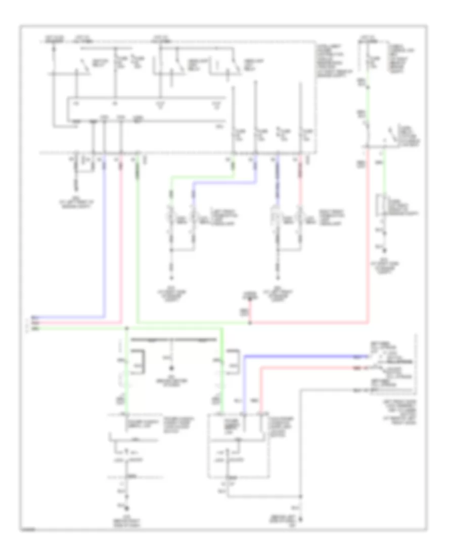 Forced Entry Wiring Diagram, Except Crew Cab (2 of 2) for Nissan Titan LE 2005