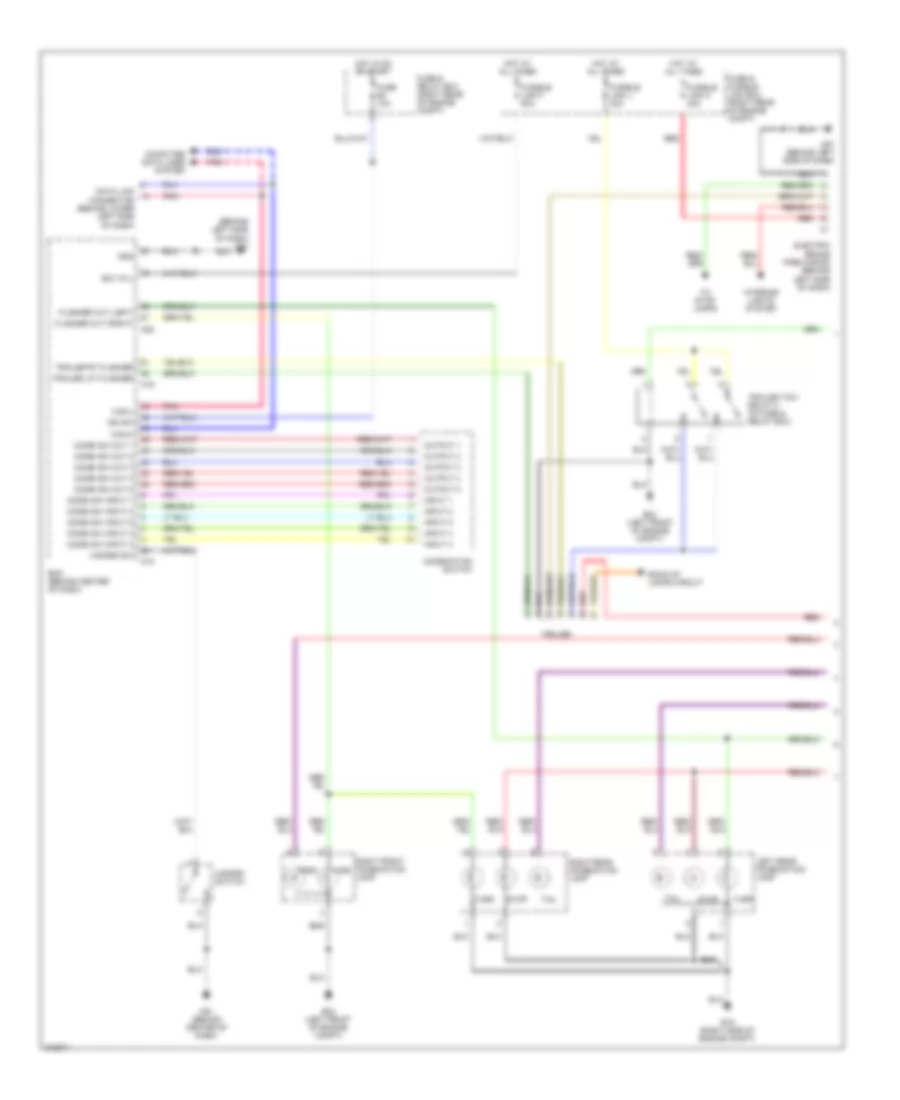 Exterior Lamps  Trailer connector Wiring Diagram 1 of 2 for Nissan Titan LE 2005