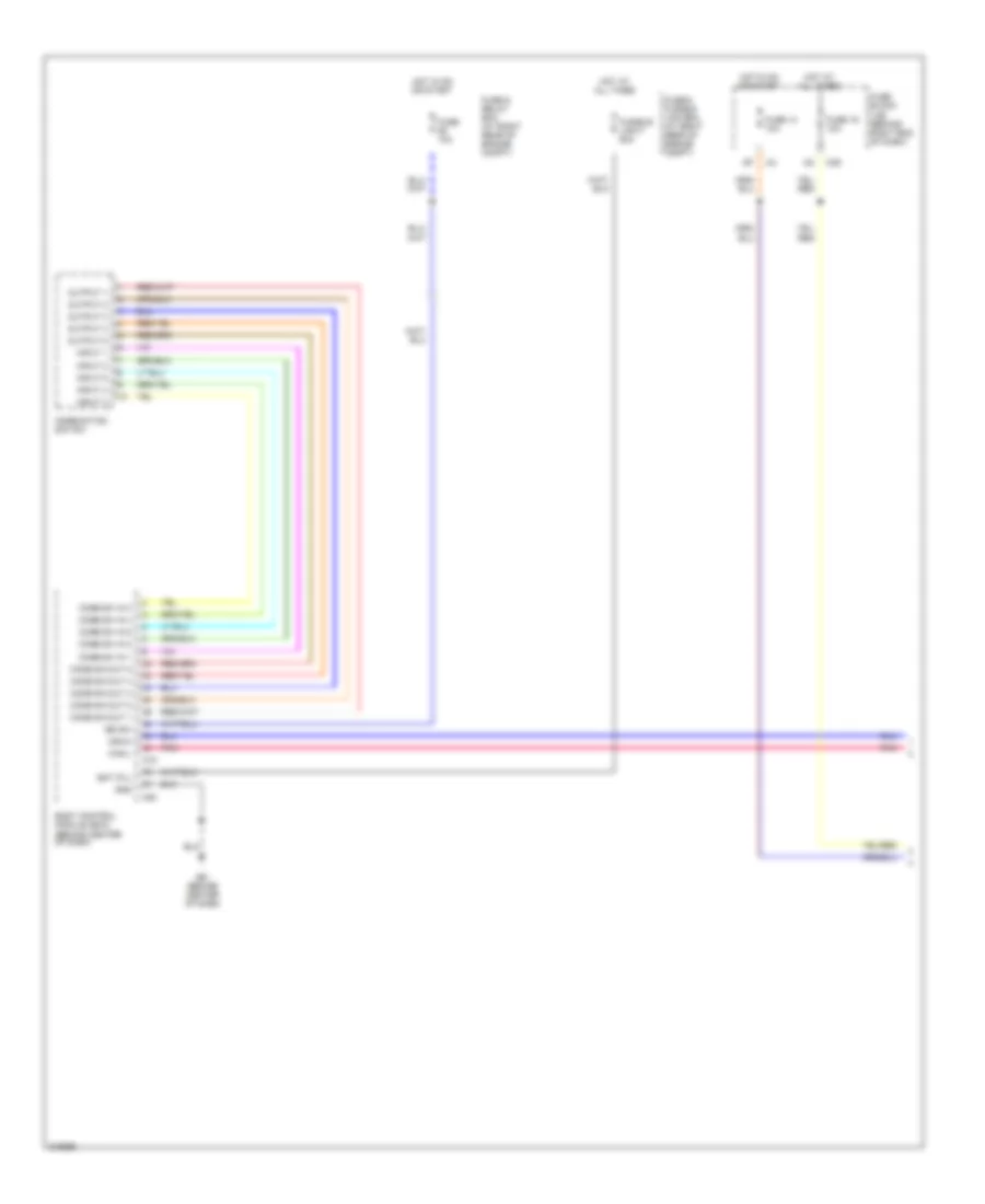Headlamps Wiring Diagram, with DRL (1 of 2) for Nissan Titan LE 2005