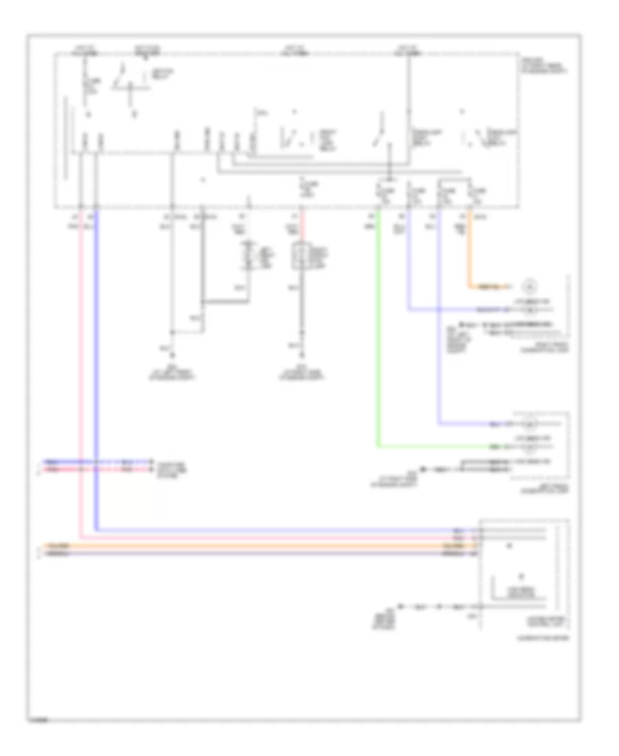 Headlamps Wiring Diagram, without DRL (2 of 2) for Nissan Titan LE 2005