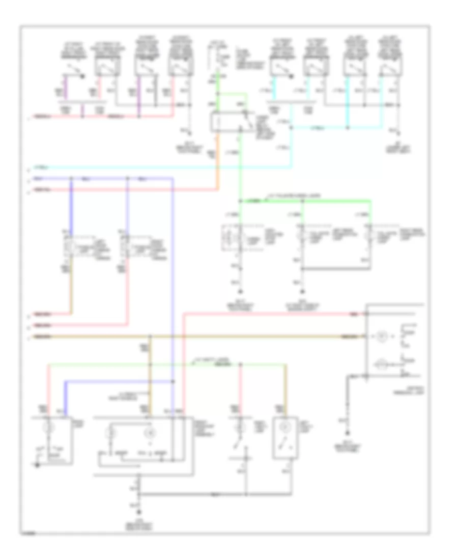 Courtesy Lamps Wiring Diagram 2 of 2 for Nissan Titan LE 2005