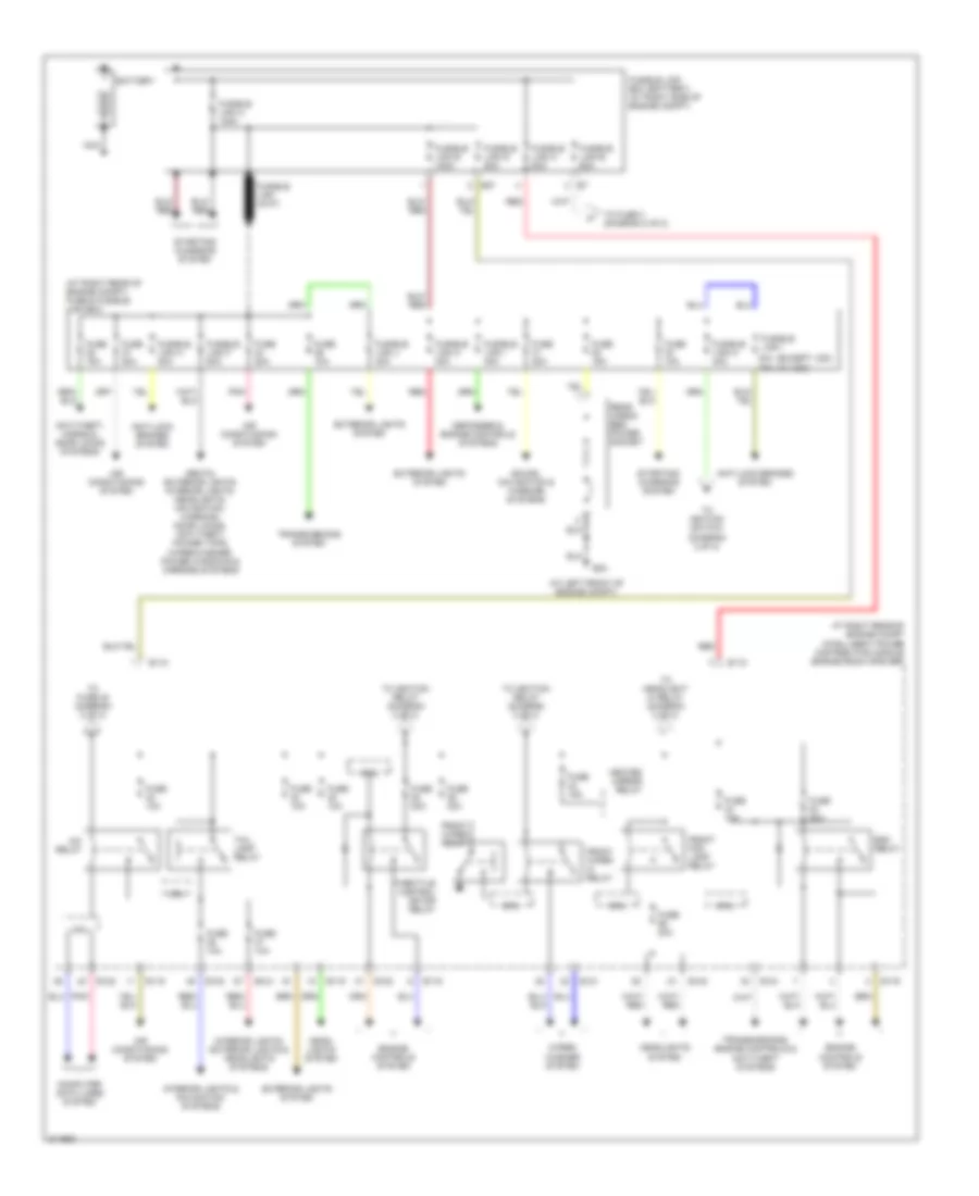 Power Distribution Wiring Diagram 1 of 2 for Nissan Titan LE 2005