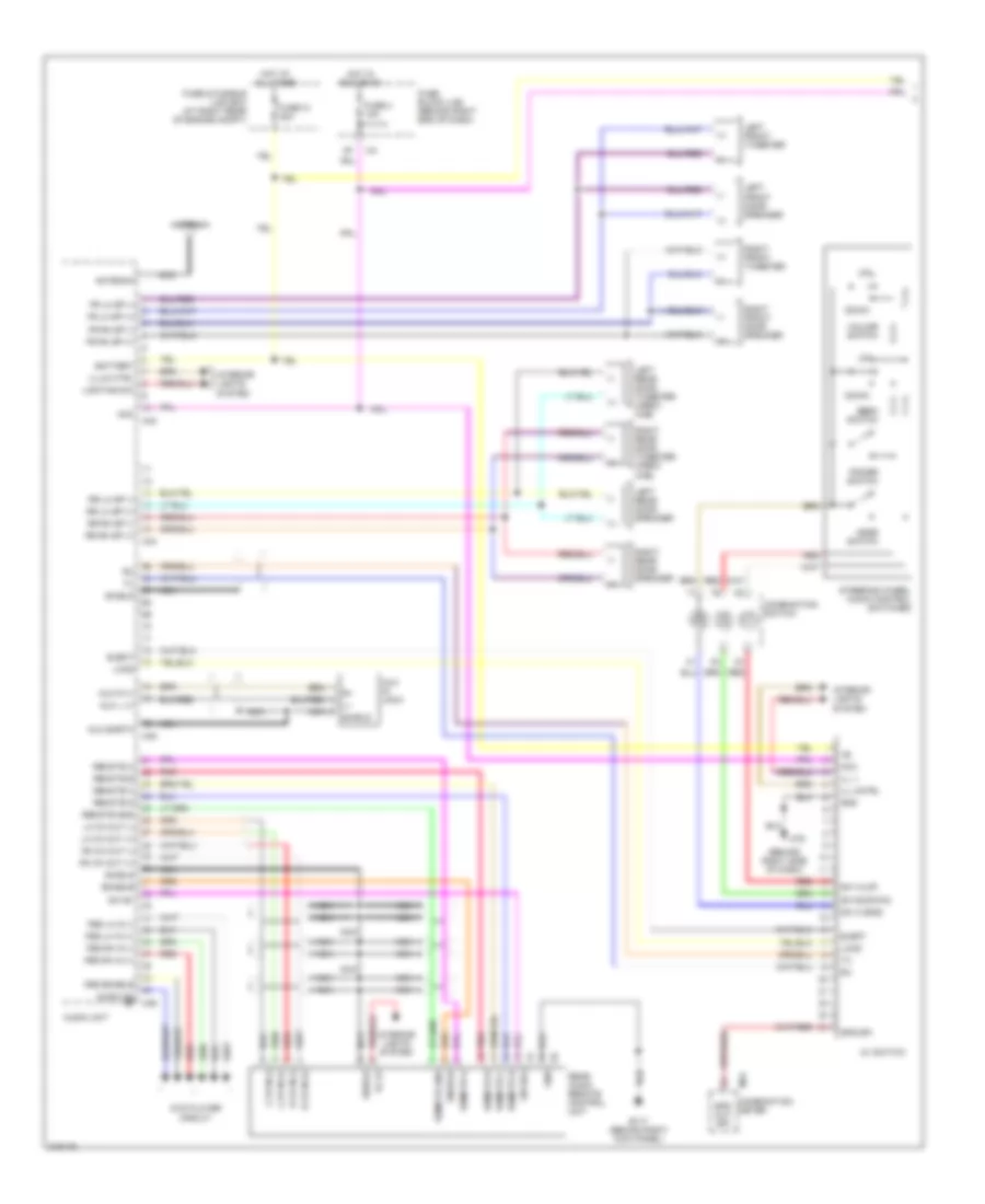 Mid Line Radio Wiring Diagram 1 of 2 for Nissan Titan LE 2005