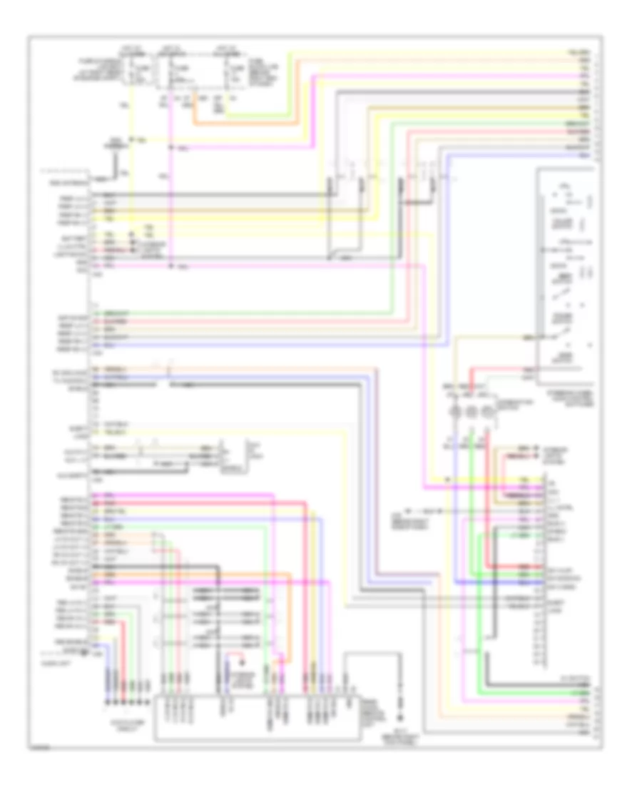 Premium Radio Wiring Diagram, with Navigation (1 of 3) for Nissan Titan LE 2005