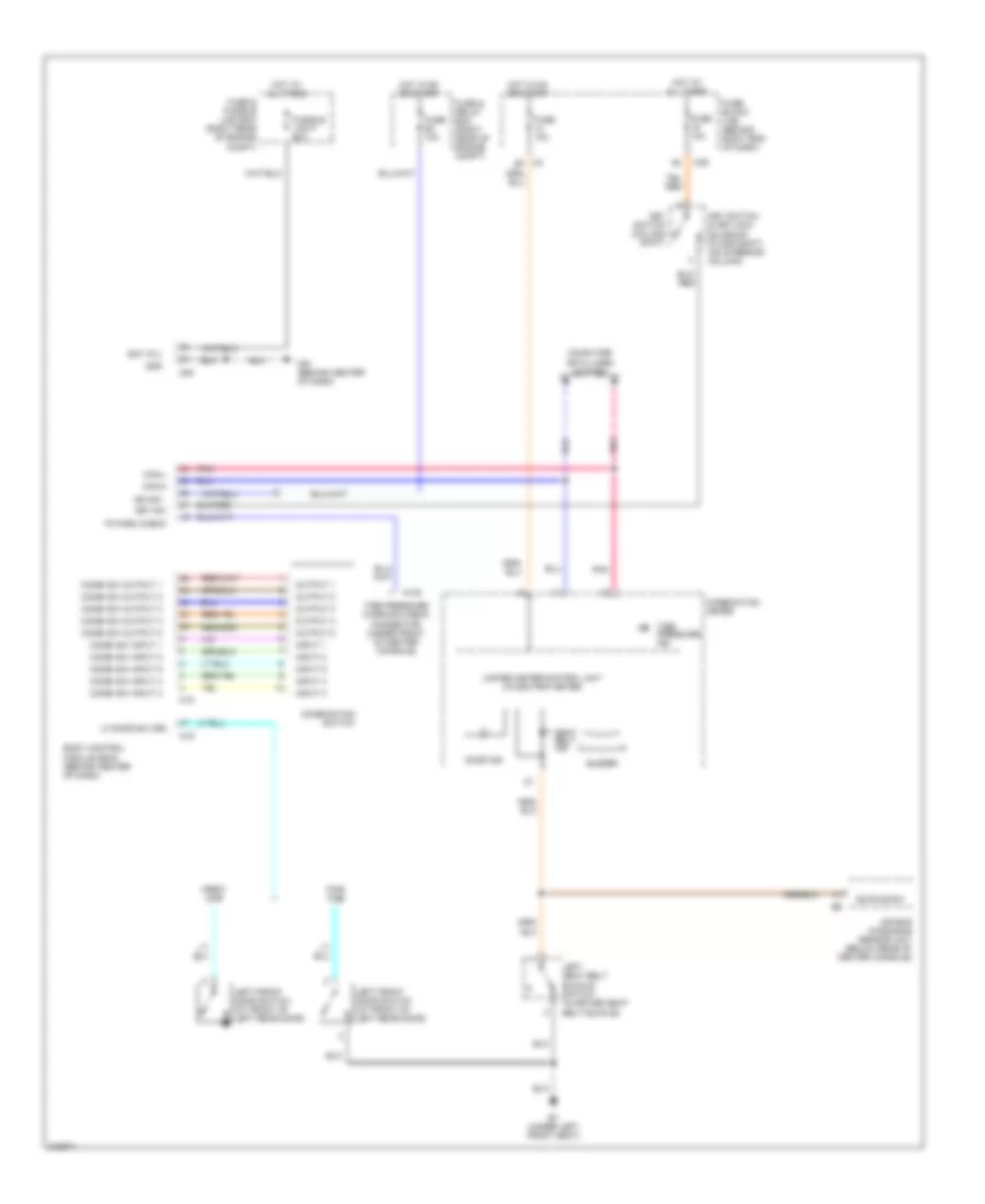 Warning Systems Wiring Diagram for Nissan Titan LE 2005