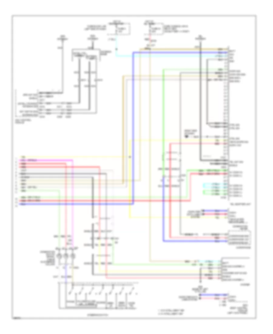 Navigation Wiring Diagram (2 of 2) for Nissan Juke SL 2013