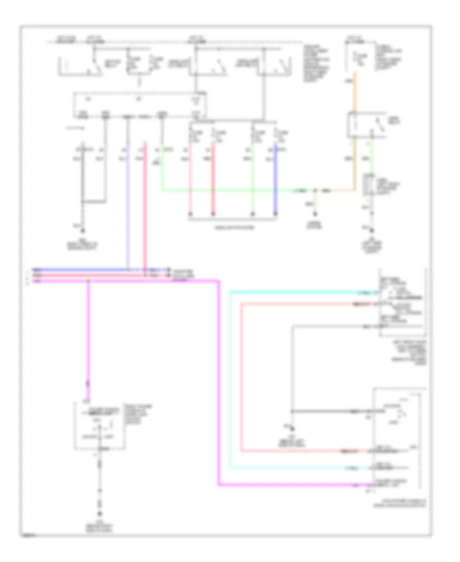 Forced Entry Wiring Diagram (2 of 2) for Nissan Pathfinder LE 2008