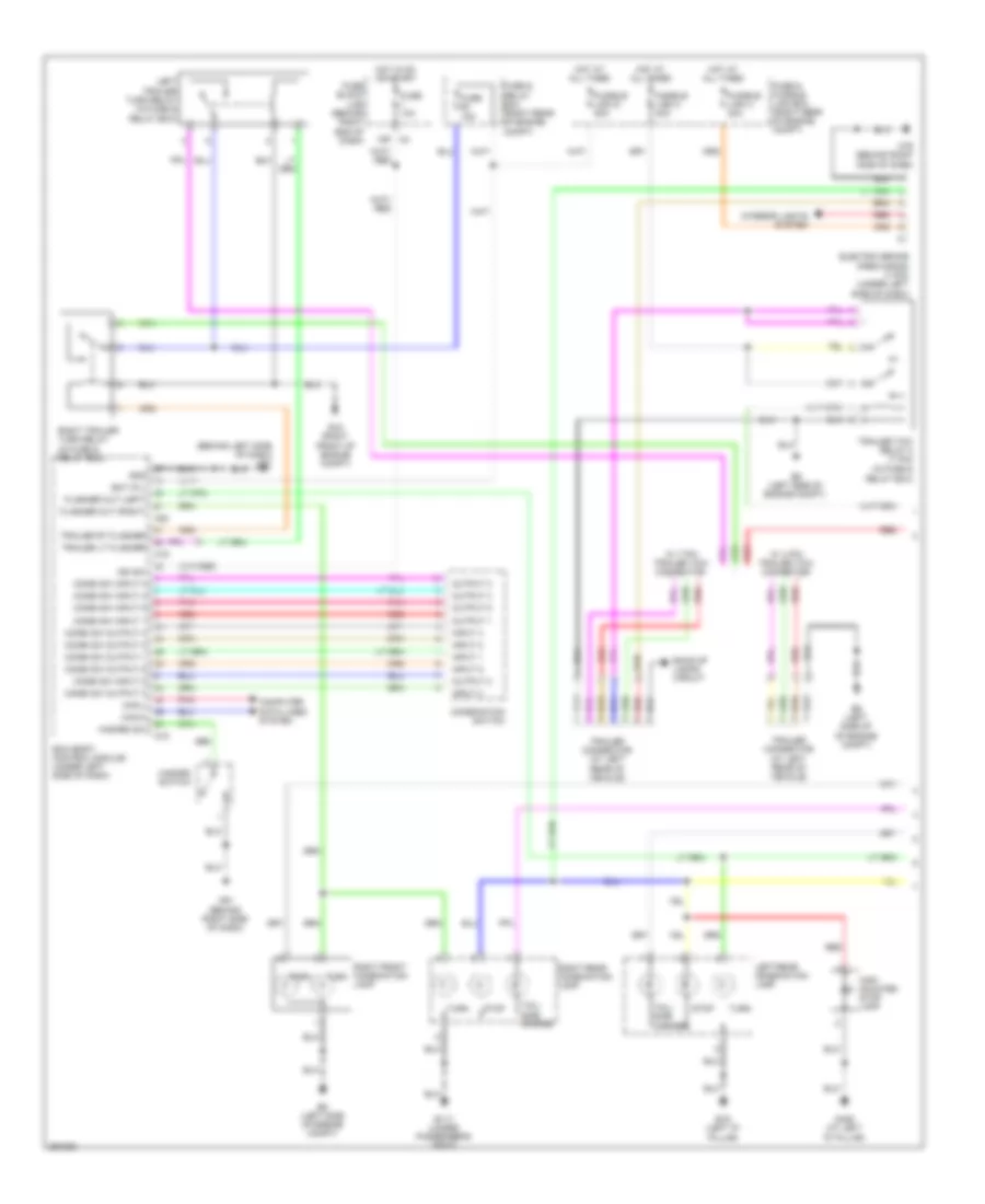 Exterior Lamps Wiring Diagram (1 of 2) for Nissan Pathfinder LE 2008