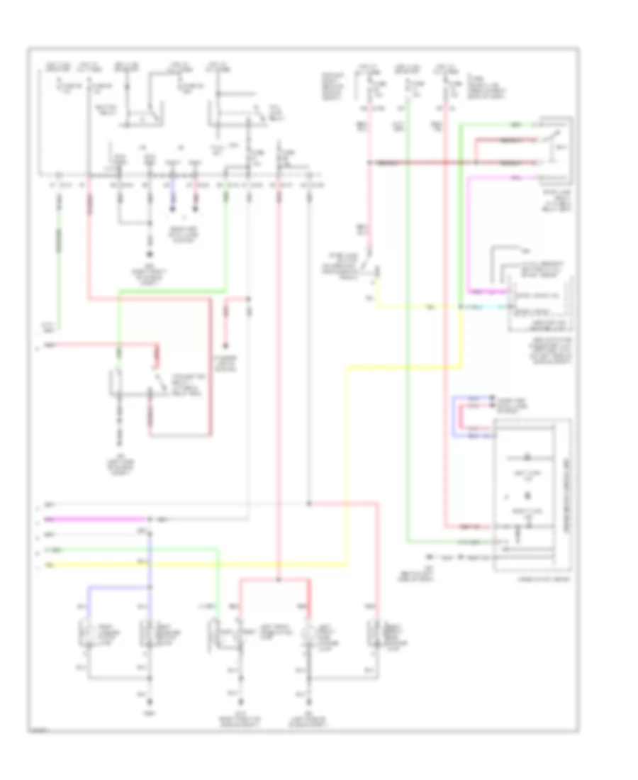 Exterior Lamps Wiring Diagram (2 of 2) for Nissan Pathfinder LE 2008