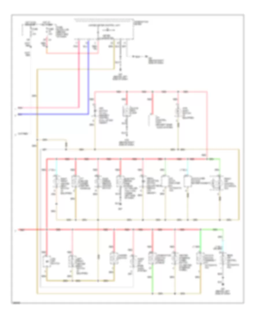 Instrument Illumination Wiring Diagram (2 of 2) for Nissan Pathfinder LE 2008
