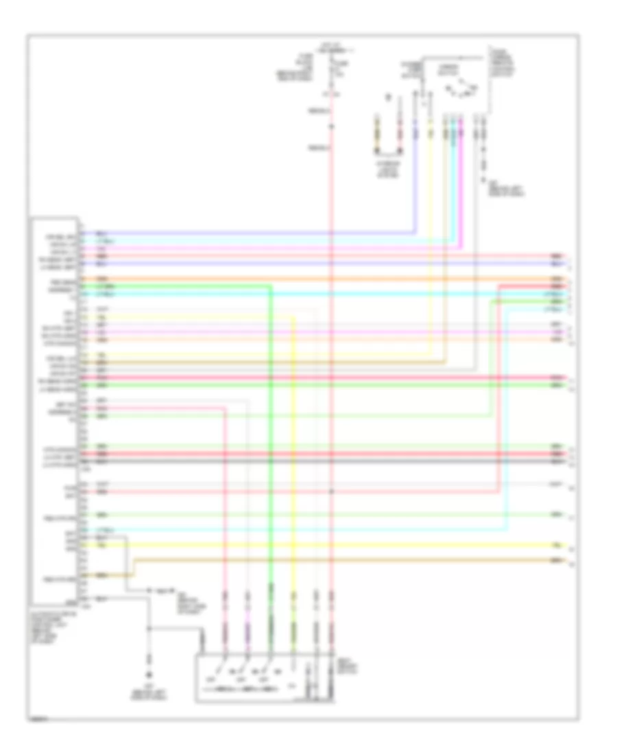 Memory Systems Wiring Diagram 1 of 3 for Nissan Pathfinder LE 2008