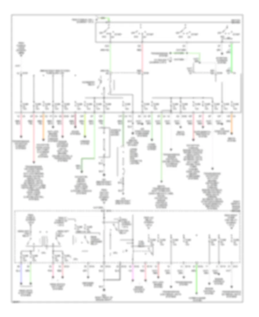 Power Distribution Wiring Diagram 2 of 2 for Nissan Pathfinder LE 2008