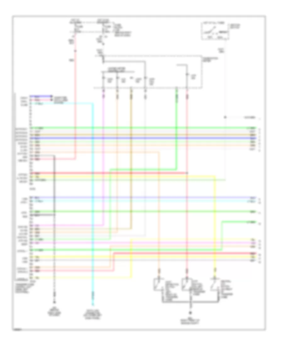 4WD Wiring Diagram, Part Time Mode 4WD (1 of 2) for Nissan Pathfinder LE 2008