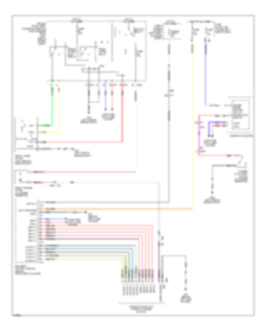 Электросхема стеклоочистителя, дворников и омывателя для Nissan Maxima SV 2012