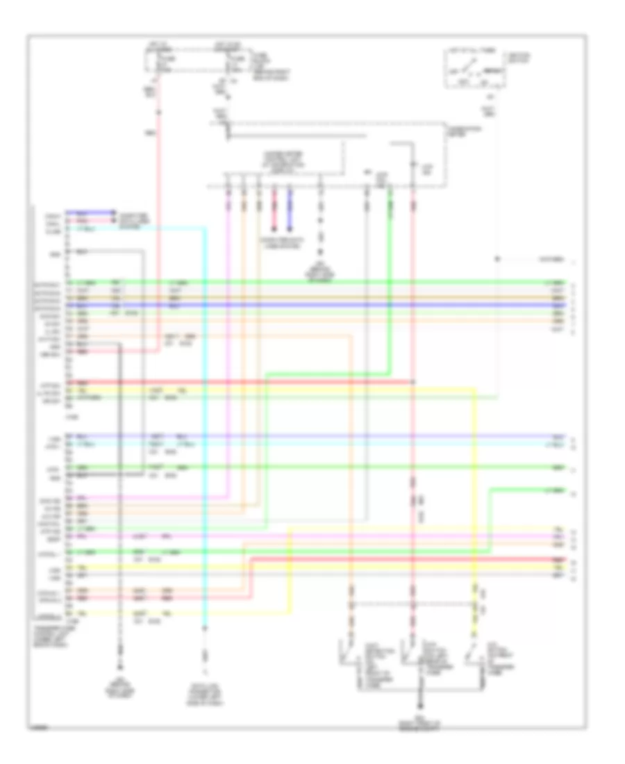 4WD Wiring Diagram Part Time Mode 4WD 1 of 2 for Nissan Pathfinder SE 2010