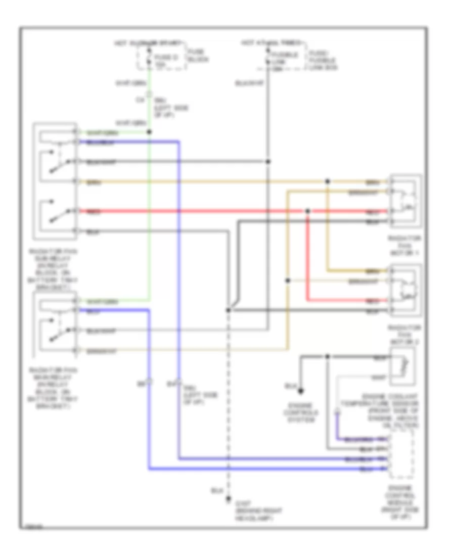 1 6L Cooling Fan Wiring Diagram A T for Nissan Sentra E 1993