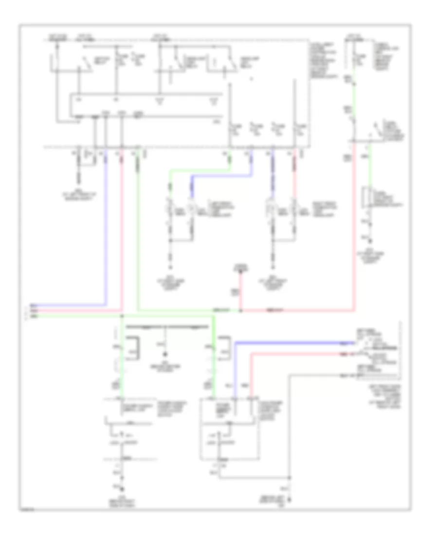 Forced Entry Wiring Diagram, Crew Cab (2 of 2) for Nissan Titan SE 2005