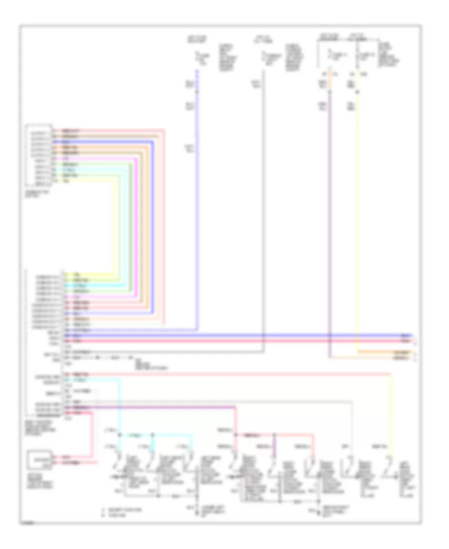 Autolamps Wiring Diagram, without DRL (1 of 2) for Nissan Titan SE 2005