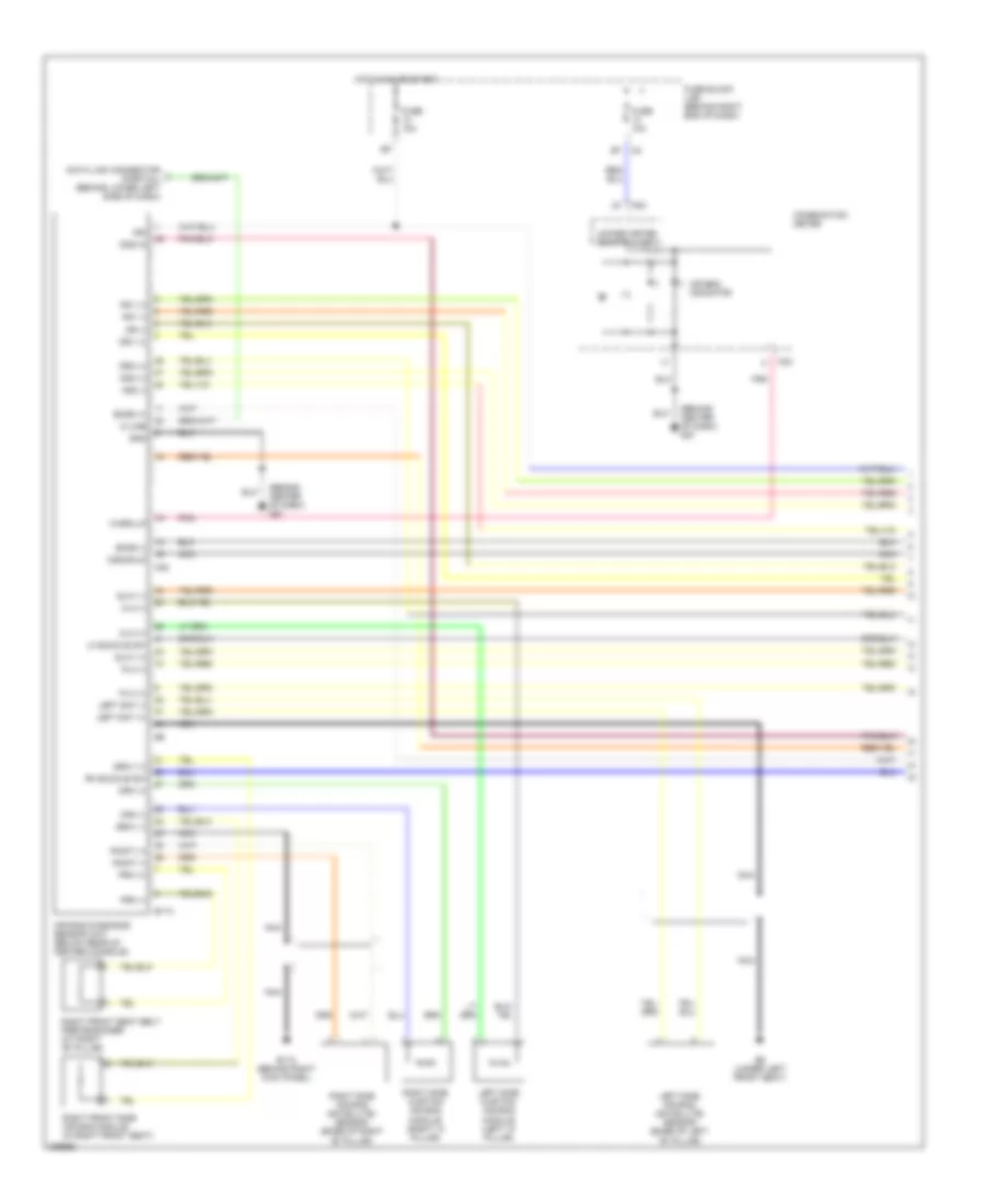 Supplemental Restraints Wiring Diagram 1 of 3 for Nissan Titan SE 2005