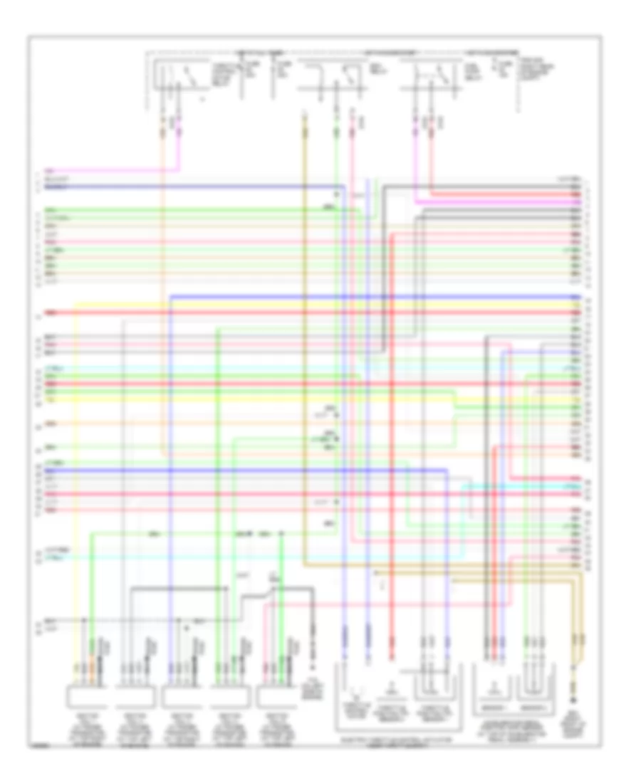 4.0L, Engine Performance Wiring Diagram (2 of 4) for Nissan Pathfinder S 2008