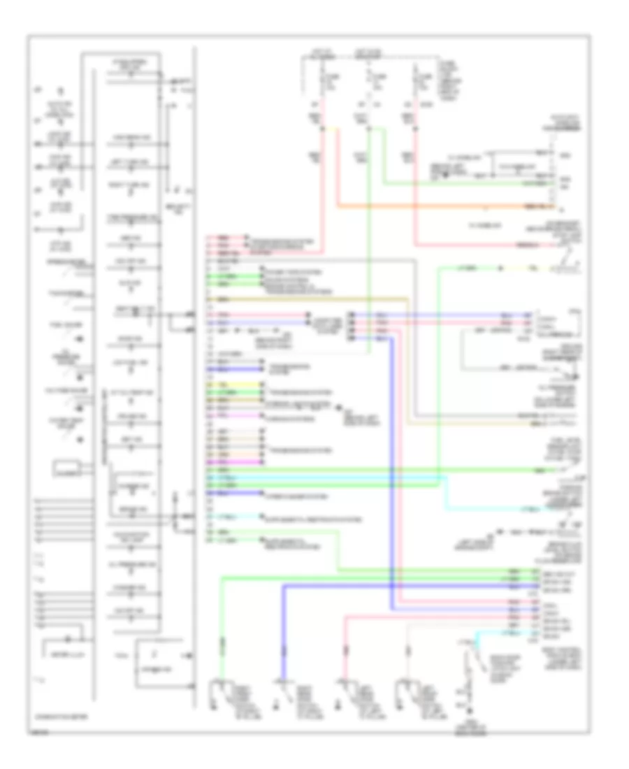 Instrument Cluster Wiring Diagram for Nissan Pathfinder S 2008