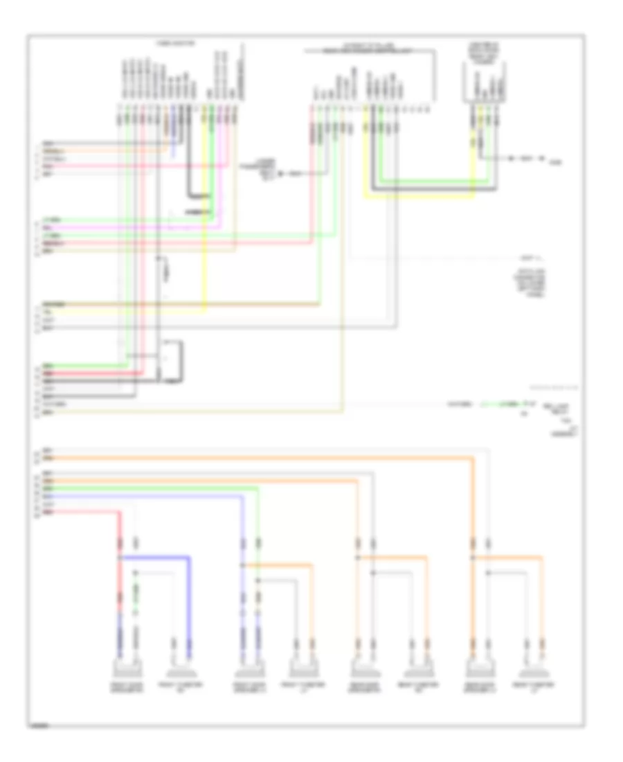 Navigation Wiring Diagram (4 of 4) for Nissan Pathfinder S 2008