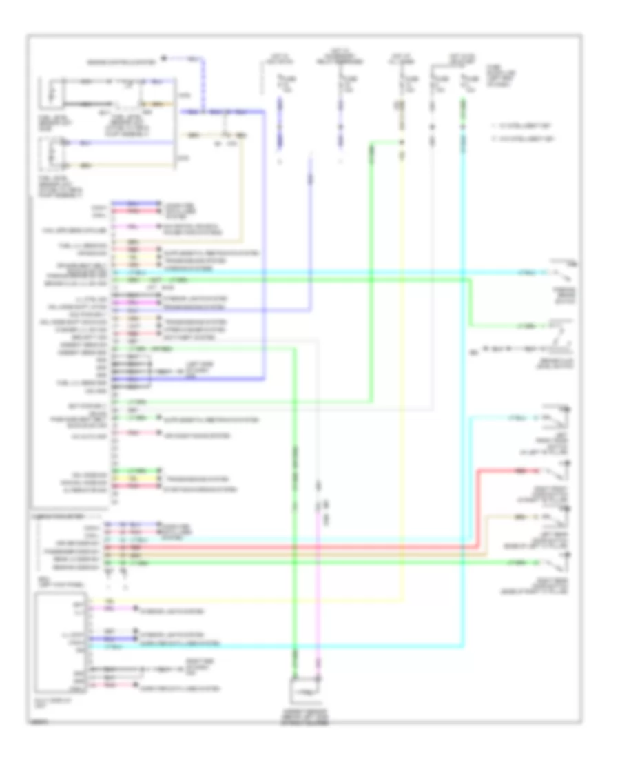 Instrument Cluster Wiring Diagram for Nissan Juke SV 2013