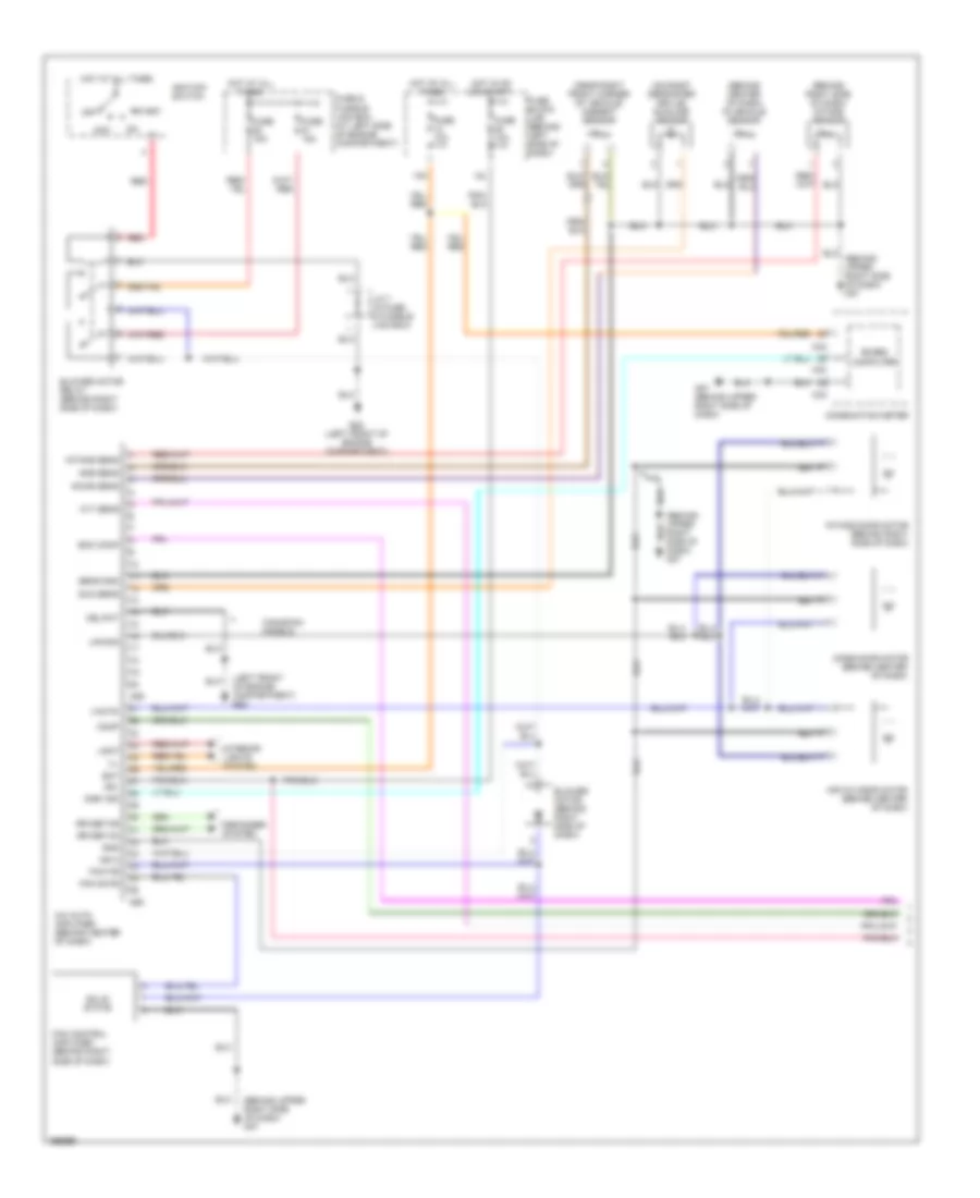 Automatic AC Wiring Diagram, without Navigation (1 of 2) for Nissan Maxima SE 2002