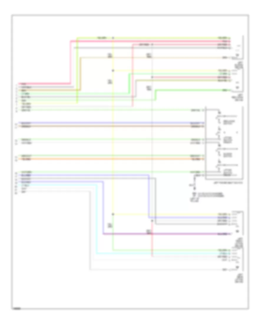 Memory Seat Wiring Diagram (2 of 2) for Nissan Maxima SE 2002