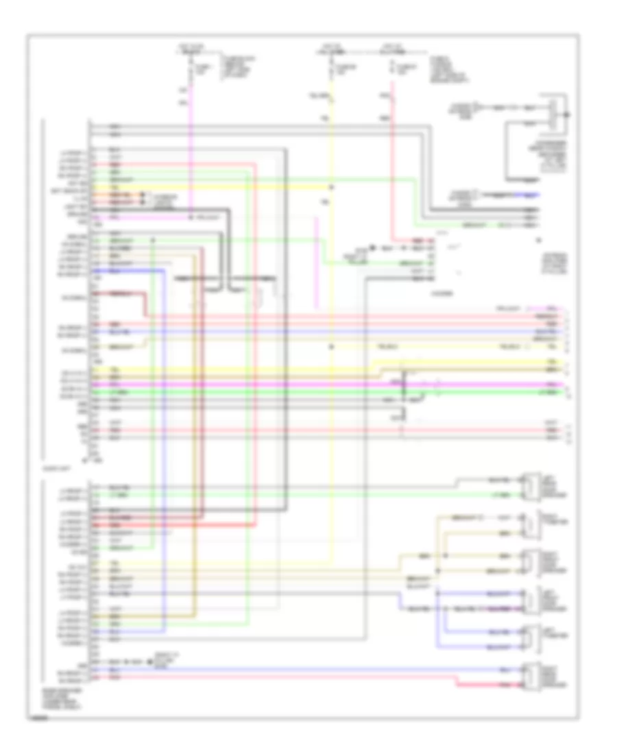 Radio Wiring Diagrams Bose 1 of 2 for Nissan Maxima SE 2002