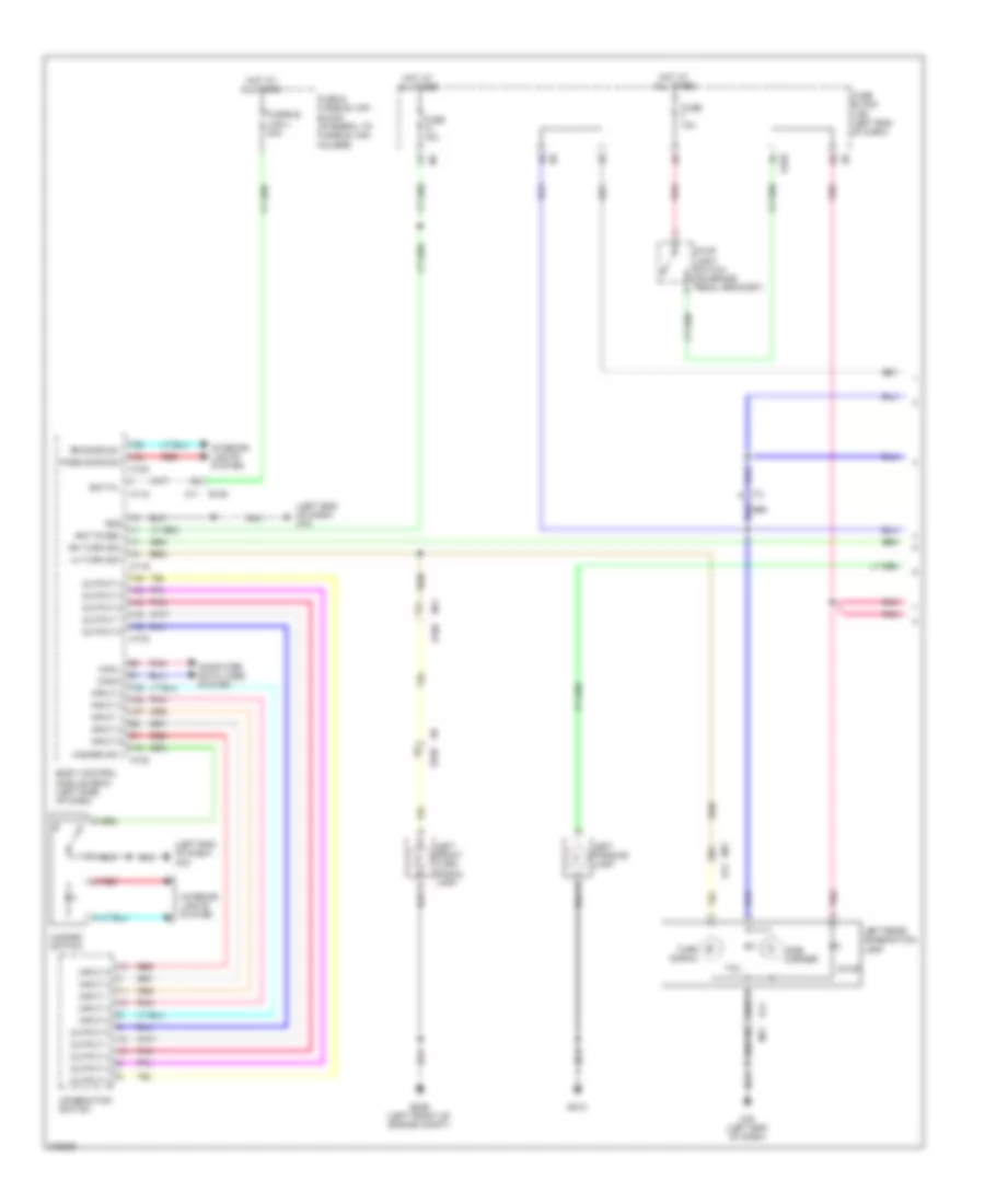 Exterior Lamps Wiring Diagram, Convertible (1 of 2) for Nissan Murano CrossCabriolet 2012