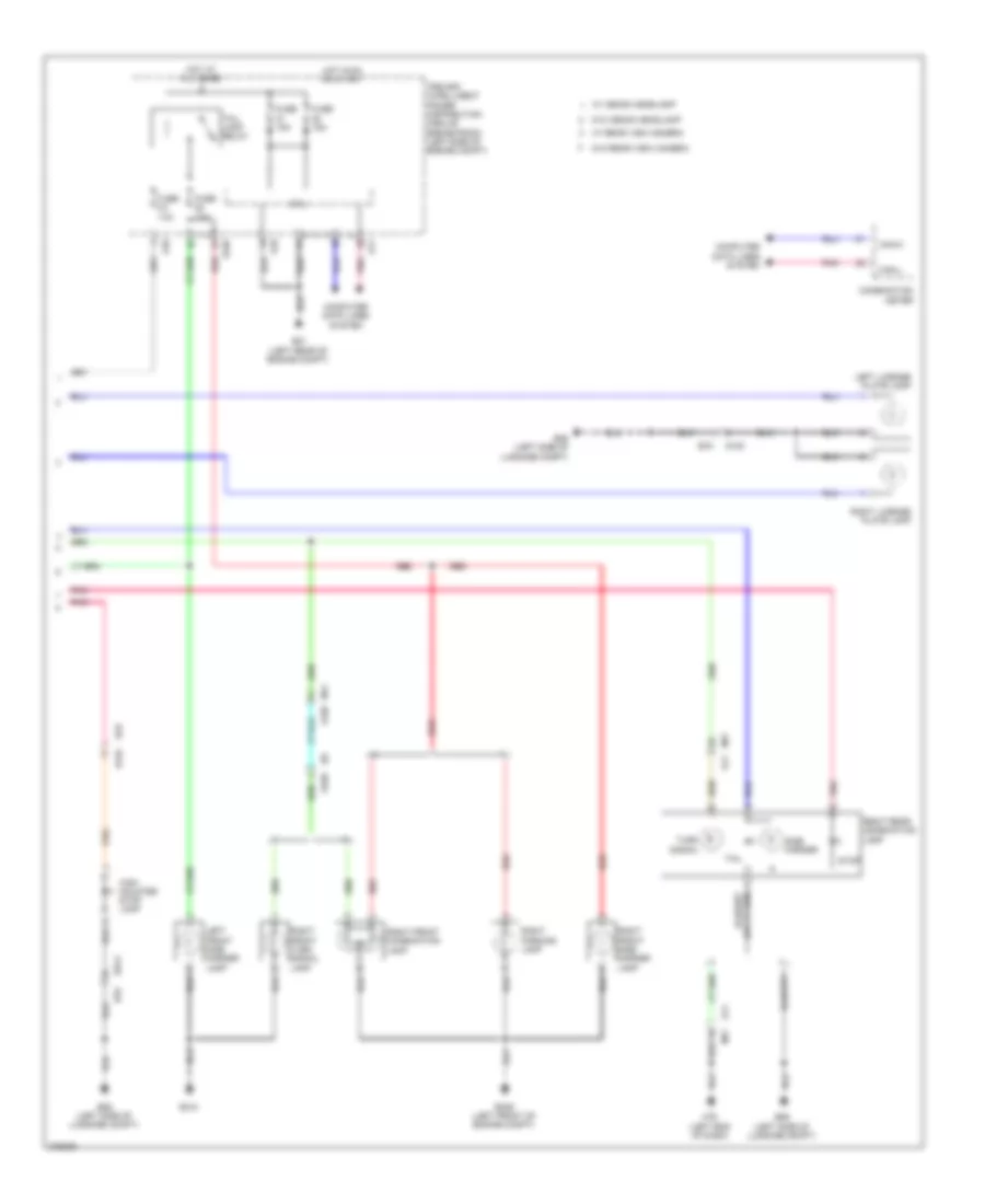 Exterior Lamps Wiring Diagram, Except Convertible (2 of 2) for Nissan Murano CrossCabriolet 2012