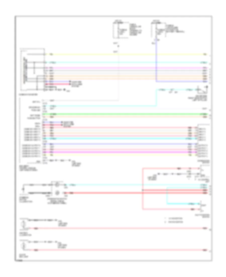Instrument Illumination Wiring Diagram, Convertible (1 of 2) for Nissan Murano CrossCabriolet 2012